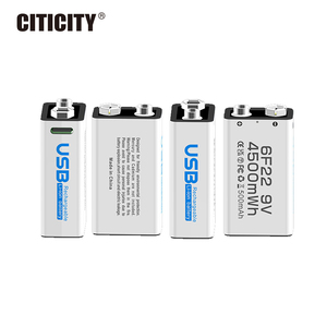 CITICITY Batterie rechargeable Li-ion 9V, lot de 4, 9V 400mAh, 1200 cycles, pour détecteur d'alarme de fumée, longue durée de vie - Product Image 4