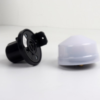 Interrupteur d'éclairage extérieur HGG AC220V avec cellule photoélectrique crépusculaire, étanche, corps en polycarbonate à verrouillage rotatif, garantie 3 ans
