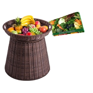 Huangtu Handmade Durable Fruit and <strong>Vegetable</strong> Supermarket Display <strong>Basket</strong> <strong>Stand</strong> - Product Image 1