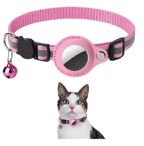 Collar para <span class=keywords><strong>Gato</strong></span> con <span class=keywords><strong>Airtag</strong></span>, Reflectante, con Hebilla de Seguridad, sin <span class=keywords><strong>Airtag</strong></span> de Apple, con Soporte y Campana para Gatos Hembra y Macho - Product Image 6