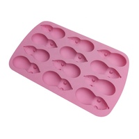 Moule en silicone antiadhésif de qualité alimentaire en forme de rat mignon pour chocolat, bonbons, bonbons gélifiés, glaçons, savon fait main et bougies