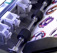 Cámara CCD de grado automático de alta precisión FS350, cortador de etiquetas de papel, trazador de alta precisión, servocontrolador, software Signmaster