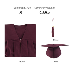 Ensemble de robes de remise de diplôme pour lycée européennes et américaines, taille adulte, légères et respirantes pour les cérémonies printemps-été - Product Image 6