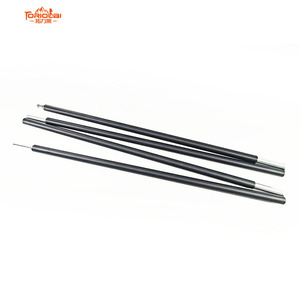 TLL Poteau de <span class=keywords><strong>tente</strong></span> en carbone intégral 3K à tissage uni, texture damier, léger pour abri de camping et bâche - Product Image 1