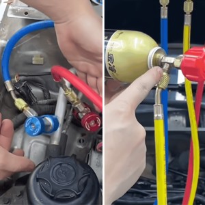 Conjunto de Recarga de Refrigerante para Ar Condicionado Automotivo com Manômetro de <span class=keywords><strong>Manifold</strong></span> para Refrigeração R134a - Product Image 6