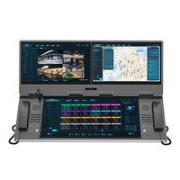 Console Opérateur à Microphone d'Urgence SIP YE-EH238-3P, Système d'Interphonie de Répartition SIP pour Salle de Contrôle de Métro et Centre d'Appels