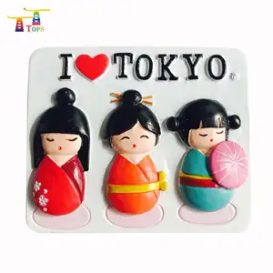 China Manufactures Custom ized Holiday Tourist Souvenir Geschenke Harz Kühlschrank 3D Poly resin Kühlschrank Magnete