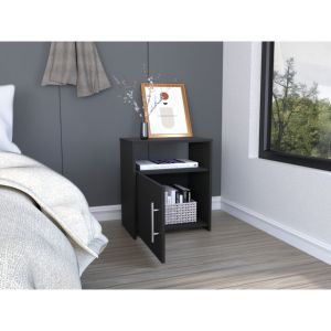 DB One-cabinet nightstand wengue ไม้เนื้อแข็งโบราณสไตล์ยุโรปที่ทันสมัยสำหรับห้องนอนอพาร์ทเมนต์คุณสมบัติการชาร์จแบบไร้สาย - Product Image 4