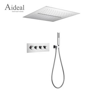 Aideal Ensemble de douche à deux voies dissimulé 40x40cm Douche de plafond avec système de douche à bec cascade - Product Image 1