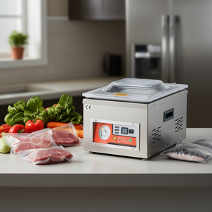 Handheld <b>Vacuum</b> <b>Sealer</b> 30 Cm Sealing Width Stainless Steel Automatic Kitchen <b>Food</b> Preservation Machine 110V 125W DZ-260A - Product Image 2