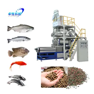 Zhuoheng Factory price floating fish feed extruder machine fish feeding making machine