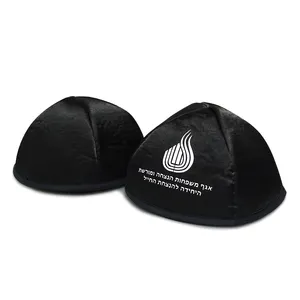 Cappello senza tesa cappello Kipah personalizzato all'ingrosso Logo personalizzato Kipa Cap Israel Jewish Kippot Cap