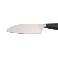 Couteau de chef de cuisine en métal professionnel de 5 pouces avec poignée noire forgée couperet tranchant pour trancher la viande couteau de pêche de style serbe