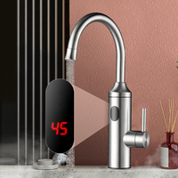 NOUVEAU Robinet chauffe-eau électrique instantané 3 secondes sans réservoir Robinet de salle de bain à chauffage rapide avec affichage numérique LED