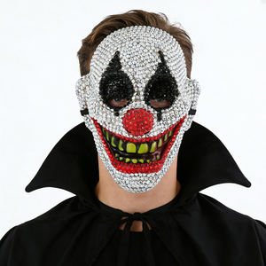 Máscaras <span class=keywords><strong>de</strong></span> <span class=keywords><strong>Payaso</strong></span> y Calavera con Diamantes <span class=keywords><strong>de</strong></span> Plástico al por Mayor para Fiestas <span class=keywords><strong>de</strong></span> Halloween, Navidad, Cumpleaños y Año Nuevo - Product Image 4