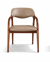 Chaise de salle à manger en bois massif JP, style moderne, siège rembourré en velours, style minimaliste nordique pour la maison, restaurant, hôtel, café, appartement