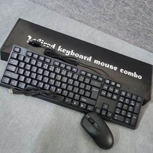 Wired Keyboard <b>Mouse</b> Combo 104 Keys English For Home Office - Product Image 2