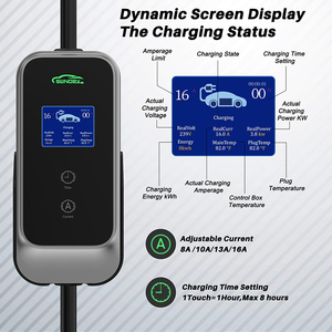 Alta calidad 16a Evse vehículo eléctrico Ev estación de carga Tipo 2 cargador portátil Ev - Product Image 5