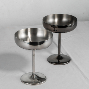 Verre à martini incassable personnalisé de 15 oz, avec pied, pour restaurants, mariages, fêtes, en acier inoxydable 304, verre à cocktail margarita, gobelet à vin - Product Image 4