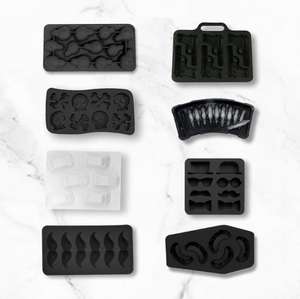 HY 9 تجويف جزيرة الفصح Moai رئيس التماثيل الحجرية الجليد صواني مكعبة TPR الشوكولاته الحلوى جيلو الصابون العفن - Product Image 2