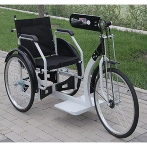 Lightweight Manual Portable Folding Handicapped Rehabilitation Wheelchair Hand Crank Tricycle for Patient Elderly - Product Image 4