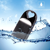 Clé USB Métallique en Forme de Cœur, Étanche, Mini Clé USB Personnalisable avec Logo, Porte-clés USB 2.0 pour Cadeau et Stockage