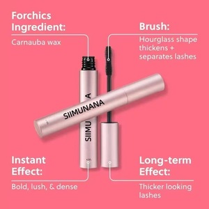 Máscara de Pestañas en Tubo Metálico Color Oro Rosa, 4 ml, Producto Compacto para Pestañas, Diseño Minimalista - Product Image 3