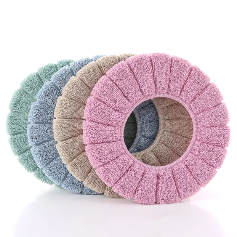 Toptan taşınabilir yıkanabilir banyo tuvalet klozet kapağı yastık yumuşak rahat tuvalet koltuk minderi kış isıtıcı Mat Pad için