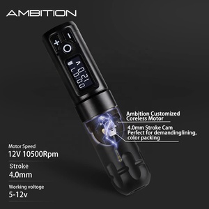 <span class=keywords><strong>Ambition</strong></span> <span class=keywords><strong>Soldier</strong></span>-pluma de tatuaje inalámbrica, batería con Motor portátil sin escobillas, pantalla Digital LED - Product Image 6
