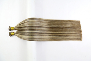 Timide personnalisé I Tip Blonde Extensions de cheveux humains 24 pouces Extensions de cheveux avec point culminant pour fille à la mode - Product Image 2