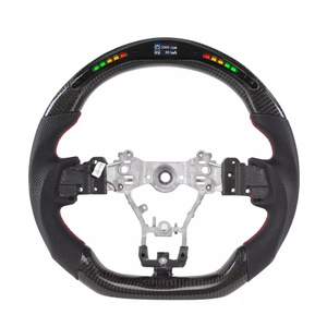 พวงมาลัยสำหรับ SUBARU LEGACY Outback <span class=keywords><strong>STT</strong></span> WRX 86 BRZ frz 2015-2021พวงมาลัยรถยนต์ LED คาร์บอนไฟเบอร์ปรับแต่งได้ตามต้องการ - Product Image 2