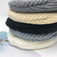 Vente en gros de bonnets d'hiver personnalisés, bonnet en tricot 100% acrylique