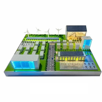 Portable moderne stockage d'énergie bac à sable énergie éolienne conteneur photovoltaïque matériau acrylique fait à la main architectural industriel 3D