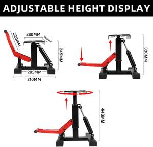 Soporte Elevador de Motocicleta JFG de <span class=keywords><strong>Altura</strong></span> Ajustable, de Acero Resistente, para Mantenimiento de Motos Todoterreno, con <span class=keywords><strong>Amortiguador</strong></span> Hidráulico - Product Image 5