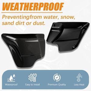 Paneles Laterales Negros de Fibra de Carbono VPZMT Fabricados en EE. UU. para Harley Davidson Touring Road King Road Glide Electra Glide Street Glide - Product Image 6