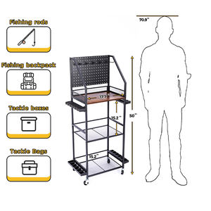 Présentoir sur mesure pour cannes à pêche pour supermarchés et chaînes <span class=keywords><strong>de</strong></span> magasins, support <span class=keywords><strong>de</strong></span> rangement sur pied pour cannes à pêche pour magasins d'articles <span class=keywords><strong>de</strong></span> pêche - Product Image 5