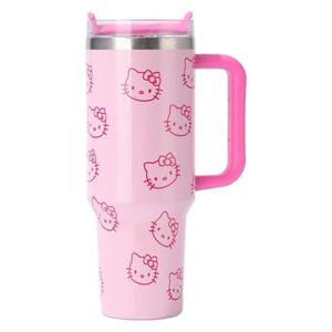 Hello Kitty Insulated Tumbler 40oz Stainless Steel With Handle Travel Mug For Outdoor Use - Product Image 5