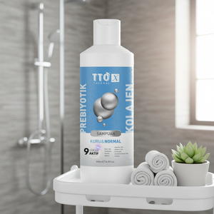 Shampoo prébiotique et collagène TTO-X pour cheveux secs et normaux avec réparation et renforcement des cheveux 500 ml - Product Image 3
