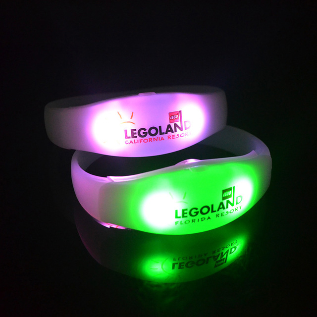 Remote Control Interactive Nfc LED Bracelets Wristbands Glow Sound Voice Controlled Pulseras LED Para Fiestas Concerts Event