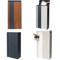 Boîte de livraison de colis extérieure en métal de grande taille au design moderne avec serrure à clé pour la poste et la livraison de colis