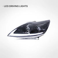 Sistema de Modificación de Faros LED para Automóvil, Faros Delanteros Modificados, Luces LED DRL de Conducción Diurna para Ford Focus 2009-2013