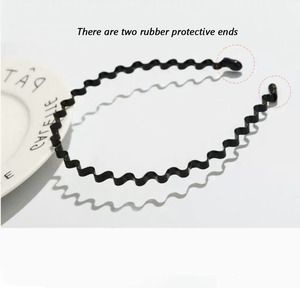 HONEY FLOWER Hommes Assortiment Sport Bandeau <span class=keywords><strong>Peigne</strong></span> Vague Style Métal Fil Dents Bandeau US - Product Image 2