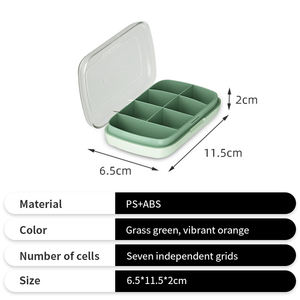 <span class=keywords><strong>Pilulier</strong></span> en plastique personnalisé 7 jours nouveau style boîte à pilules de médecine à 4 compartiments pour les entreprises - Product Image 3