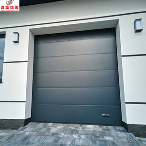 Porte sectionnelle industrielle en aluminium <span class=keywords><strong>de</strong></span> haute qualité, étanche, avec moteur <span class=keywords><strong>de</strong></span> porte <span class=keywords><strong>de</strong></span> <span class=keywords><strong>garage</strong></span>, pour extérieur - Product Image 2