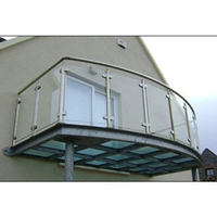 Rampe en verre en acier inoxydable moderne pour escaliers, main courante en fer forgé pour escalier, fabricant de main courante en acier inoxydable pour escalier