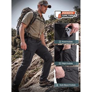 Pantalones de Senderismo Convertibles para Hombre, Impermeables, de Secado Rápido, con Cierre, Estilo Cargo, para Pesca, Corte Clásico, Ropa de Verano para Actividades al Aire Libre - Product Image 6