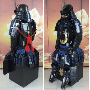 Elmo Giapponese Antico in Ferro, Accessorio per Film e TV, Costume da Samurai, Abbigliamento da Palcoscenico, Ornamenti Decorativi Neri - Product Image 1
