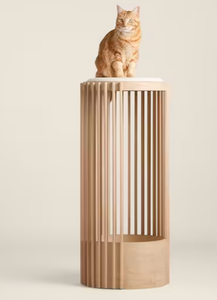 Maisons de luxe pour chats, lit en bois pour chat, lit en osier et lit fermé, meubles pour chat - Product Image 3