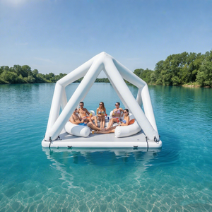 Gazebo Inflable Flotante para Vacaciones de Verano, Pabellón Acuático para Espacios de Ocio - Product Image 1