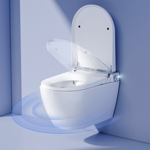Nouveau design <span class=keywords><strong>de</strong></span> toilettes intelligentes automatiques suspendues au mur pour salle <span class=keywords><strong>de</strong></span> bains avec support en métal - Product Image 3